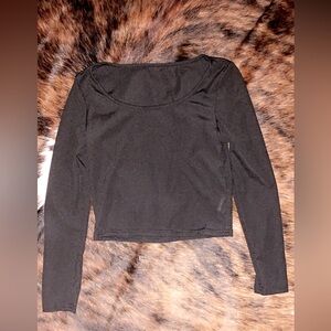 SHEIN scoop neck long sleeve shirt